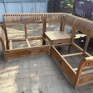 4 Seater Corner sofa set Teak Wood